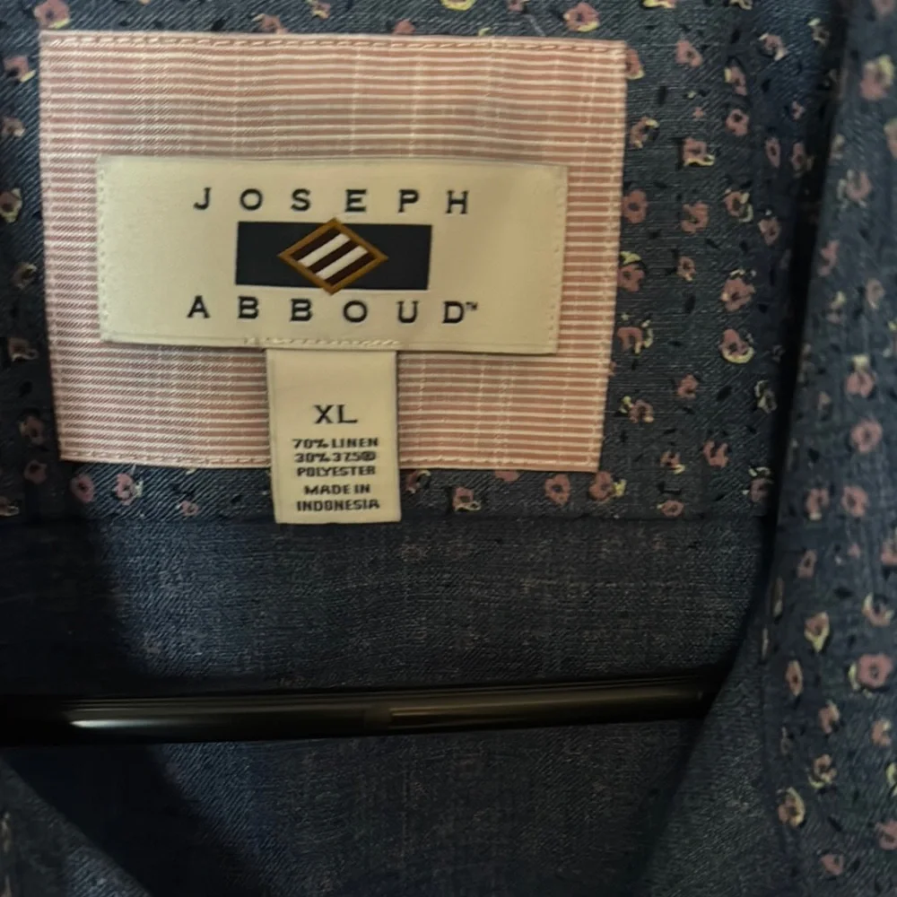 Joseph Abboud Blue Casual Button Down Shirt